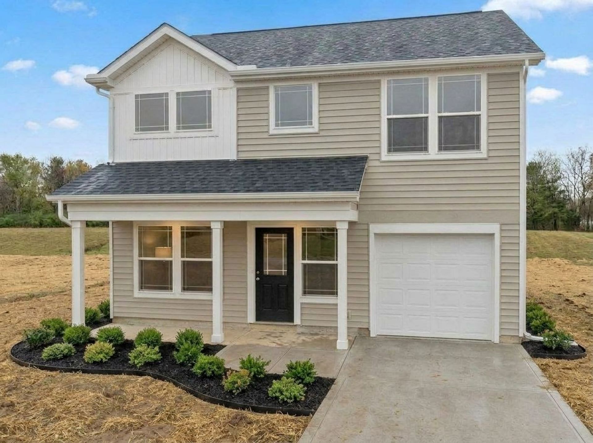 Front-Elevation-Siebert-C-Clay-Siding_one-garage.jpg